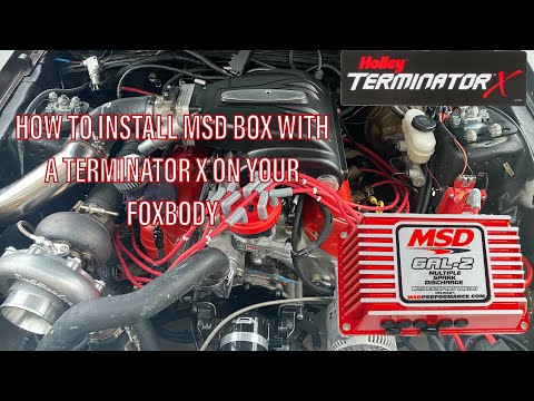 HOW TO INSTALL MSD BOX WITH HOLLEY TERMINATOR X ON A '79-'93 FOXBODY MUSTANG