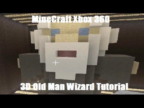 MineCraft Xbox 360 - 3D Old Man Wizard Tutorial