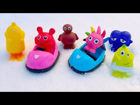 Babblarna åker pulka i snön - Lek med oss