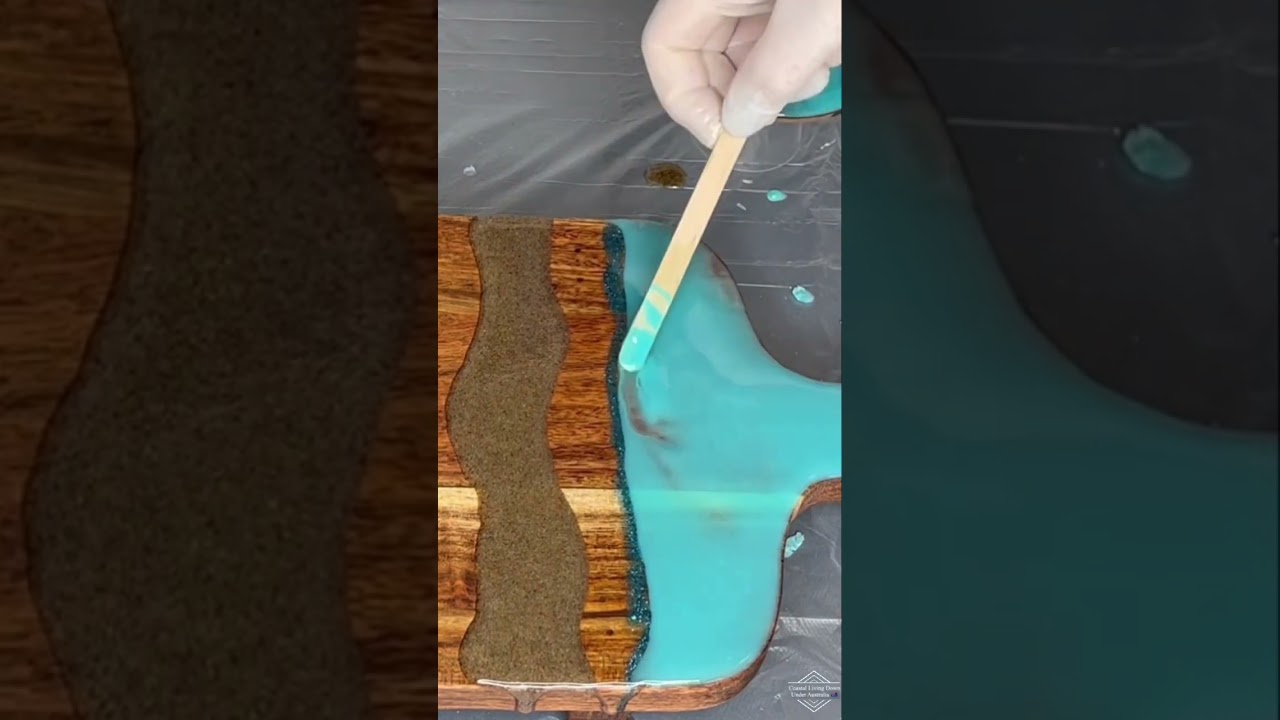 The perfect resin cheese board process #homemade