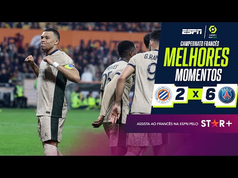Gols e lances de Montpellier x PSG