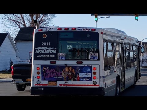 NFTA Metro 2000 Novabus LFS #2011 On Route 18A Louisiana To Jefferson Ave & Clinton St