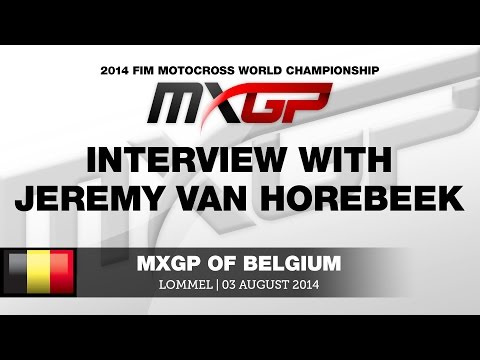 MXGP of Belgium 2014 Interview with Jeremy van Horebeek - Motocross