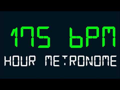 175 BPM (Beats Per Minute) Hour Metronome