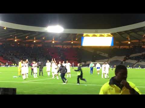 Russian football fan arrested in Glasgow. Scotland vs Russia. 06/09/2019
