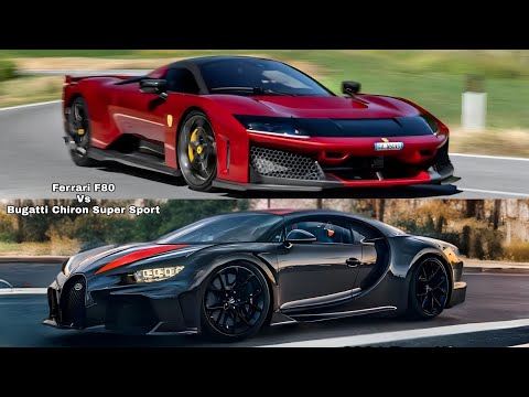 Ferrari F80 Vs Bugatti Chiron Super Sport 0-200 km/h Acceleration Comparison