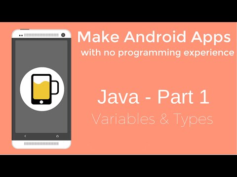 How to Make Android Apps - Java Programming Part 1