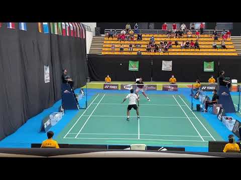 BWF 2021 Mexico Challenge Semi Finals Lino Munoz (MEX) vs Luis Armando Montoya Navarro (Mex)