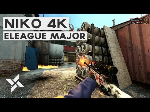 CS:GO - Mousesports Niko 4k vs Hellraisers | Atlanta Eleague Major 2017
