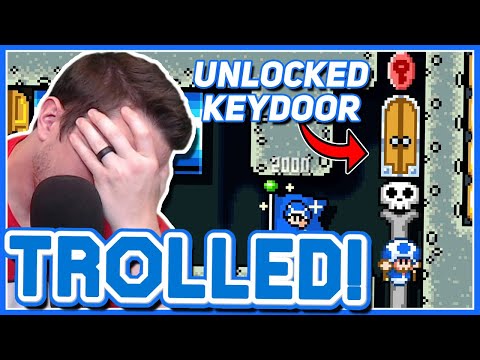 HOW DID I NOT SEE THAT?? // TROLLED // Mario Maker 2