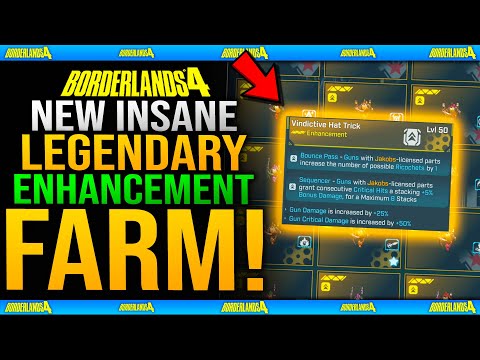 New Best LEGENDARY ENHANCEMENT & World Drop FARM in Borderlands 4 - Best Solo Farm Guide