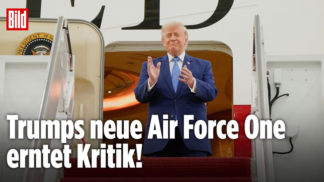 Geschenk aus Katar: Donald Trump feiert seine neue Air Force One in Maryland