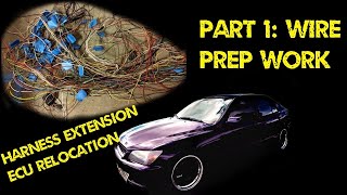 IS300 ECU relocation to interior Part 1: Wire harness extension