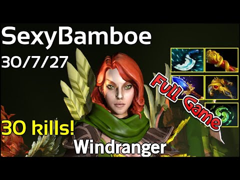 30 kills! SexyBamboe  - Windranger - Dota 2 Full Game 7.19