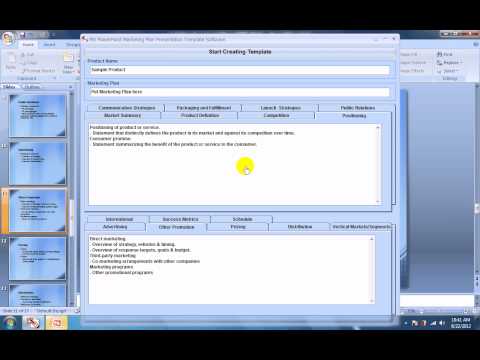 MS PowerPoint Marketing Plan Presentation Template Software