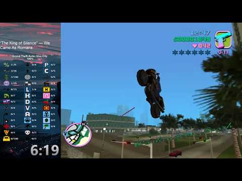 Grand Theft Auto: Vice City 100% Speedrun in 7:53:01