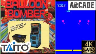 Balloon Bomber Arcade ( Taito 1980 ) 4k Gameplay