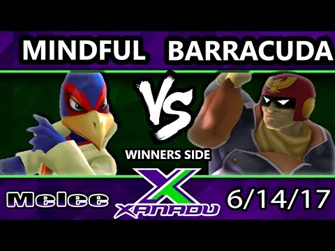 S@X 206 - Mindful (Falco) Vs. Barracuda (Captain Falcon) - Smash Melee Tournament - SSBM