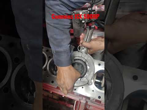 Cummins ISX 500 HP. Instalando pistones