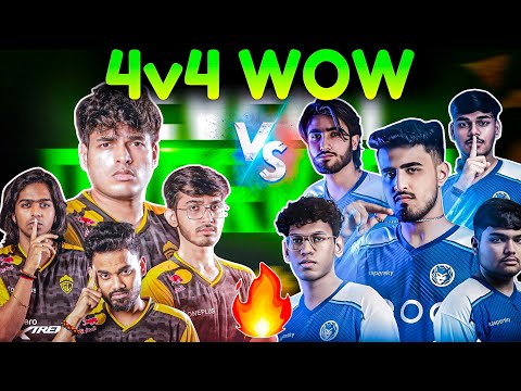 GodLike Vs iQOORGE 4v4 WOW🥶 Grind For BGIS🚨 Intense 4v4 Battle🔥