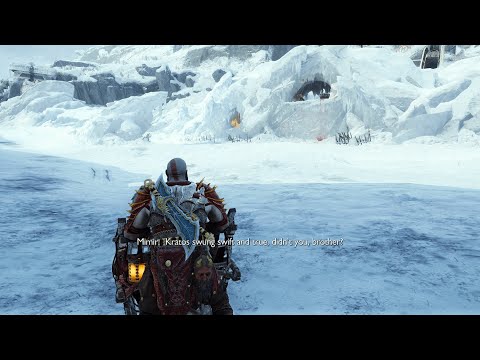 Freya ask Mimir how he felt when Kratos cut his Head off Scene - God Of War Ragnarok