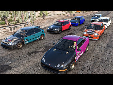 Forza Horizon 5 | Craziest AWD Honda Civic K-Series | Mini Cash Days | Street Drag Racing