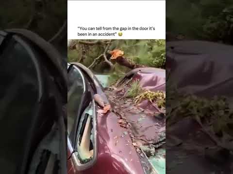 You can tell from the gap in the door it's been in an accident 😂