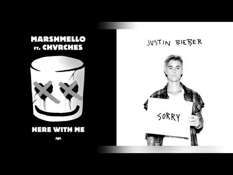[OFFICIAL MASHUP] Sorry x Here With Me - Marshmello, Justin Bieber & CHVRCHES