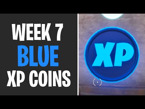 All Blue XP Coin Locations WEEK 7 - Fortnite