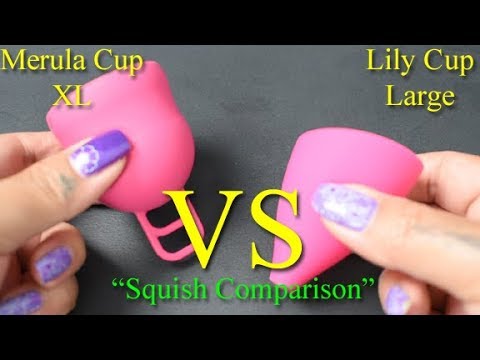 Merula XL vs Lily Cup Original Large "Squish" - Menstrual Cups