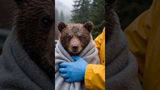 AI Story: Grizzly Cub Found Alone on a Foggy Highway Grows Into a Gentle Giant