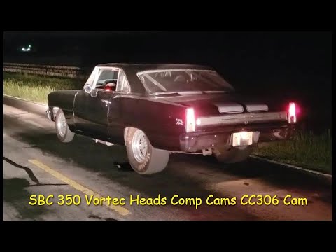 Pt.5 How Fast Chevy Vortec 350 Comp Cams CC306 Vortec heads 290HR-12 1/4 1966 Nova