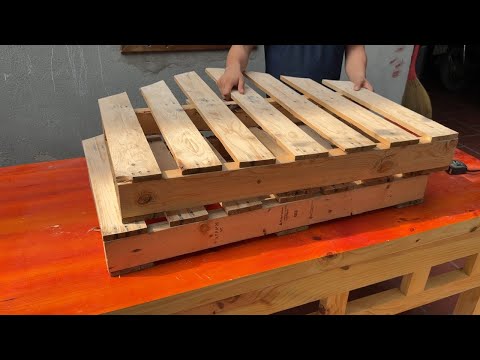 Interesting Woodworking Ideas From Old Pallets.Build An Amazing Table And Chair Set From Pallet Wood