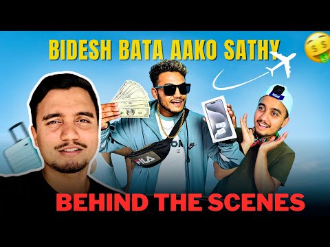 Behind the scenes of " Bidesh bata aako sathy" | 101 vines| Dipesh Gautam