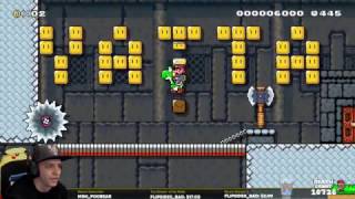 Mario Maker- UBREAK The Most Famous/Hard level in the World