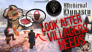 How To Take Care of Villager Needs Medieval Dynasty Guide On Food Water Firewood