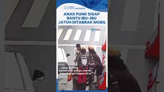 Momen Sigap Anak Punk Tolong Ibu ibu Tertabrak Mobil di Malang, Penabrak Tak Mau Turun dan Ngomel