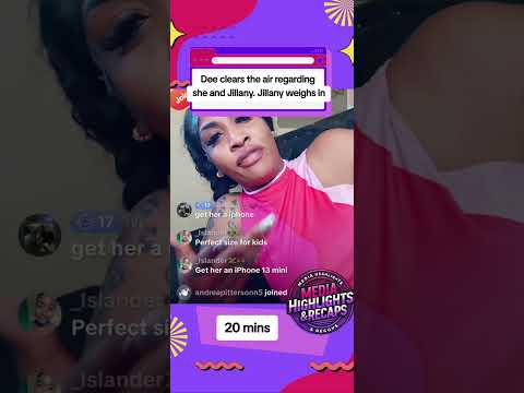 Dee Official clears the air  regarding she and Jillany