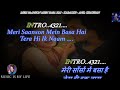 Meri Saanso Mein Basa Hai Karaoke With Scrolling Lyrics Eng. & हिंदी