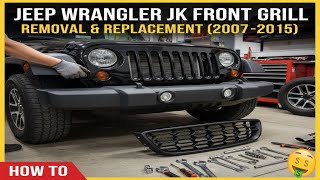 Jeep Wrangler JK Front Grill Removal & Replacement (2007-2015) - How To