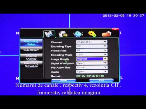 Dvr 4 canale Full D1 Realtime 6804V titrare