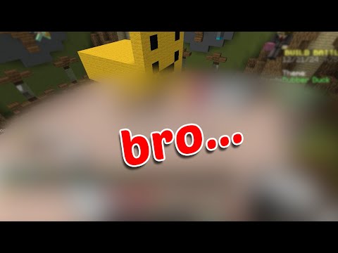 minecraft build battle players are crazy