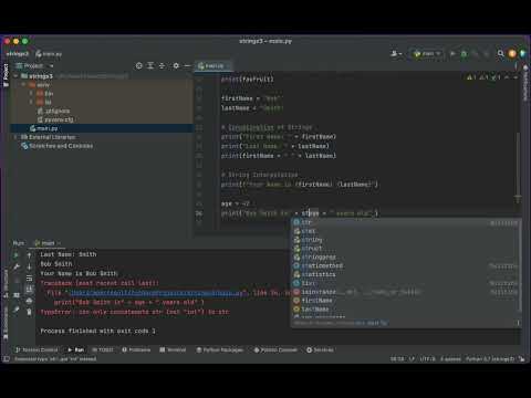 Python3 Crash Course String Manipulation