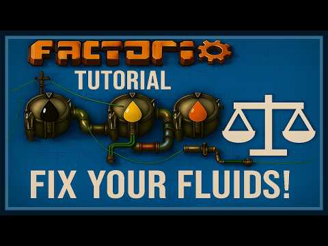 FACTORIO TUTORIAL | Balancing Advanced Oil Processing Fluids with the Circuit Network