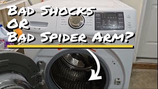 Samsung Washer Not Spinning? Diagnose Shock vs Spider Arm Damage!