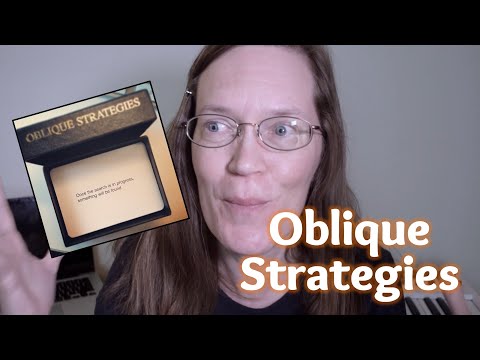 Using Oblique Strategies to Make Music