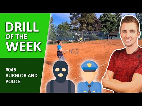 One Of The Best Tennis Fun Drill For Kids - "Burglar & Police" | "Drill of the Week" #046