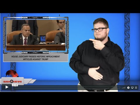 House Judiciary passes historic impeachment articles against Trump (ASL - 12.13.19)