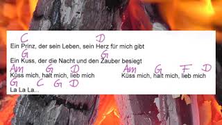 Küss mich, halt mich, lieb mich - Ella Endlich - Akkorde und Text - Musikschach