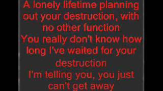 run by disturbed (lyrics on screen)